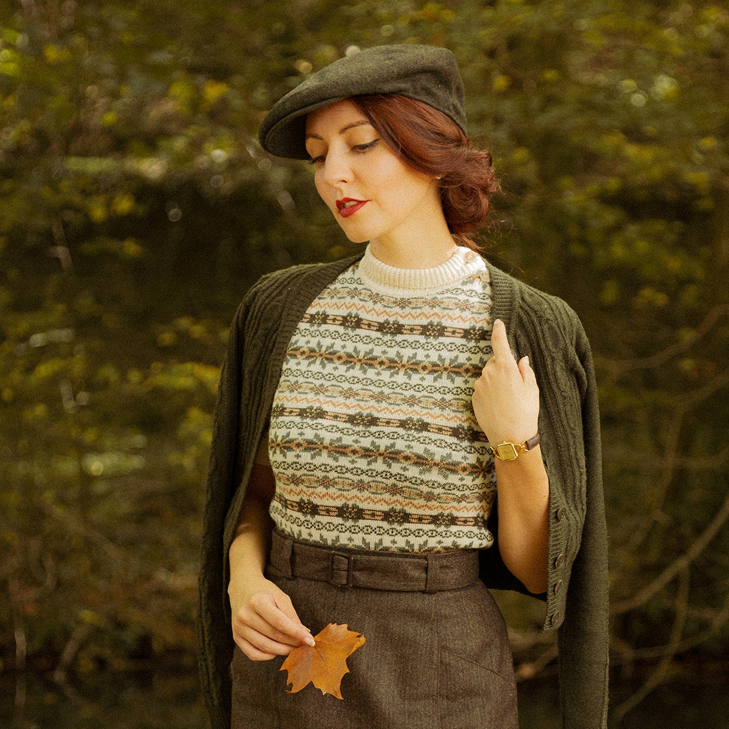 Tyburn Flat Cap - Forest