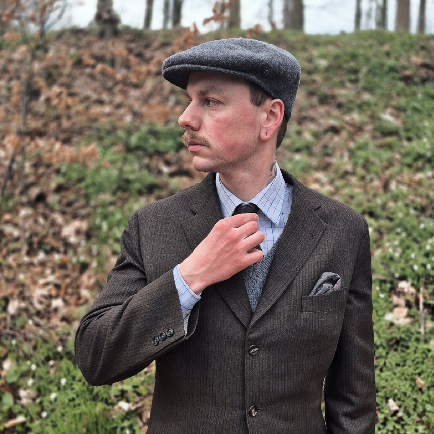 Classic Wool Flat Cap Charcoal Wholesale Pack