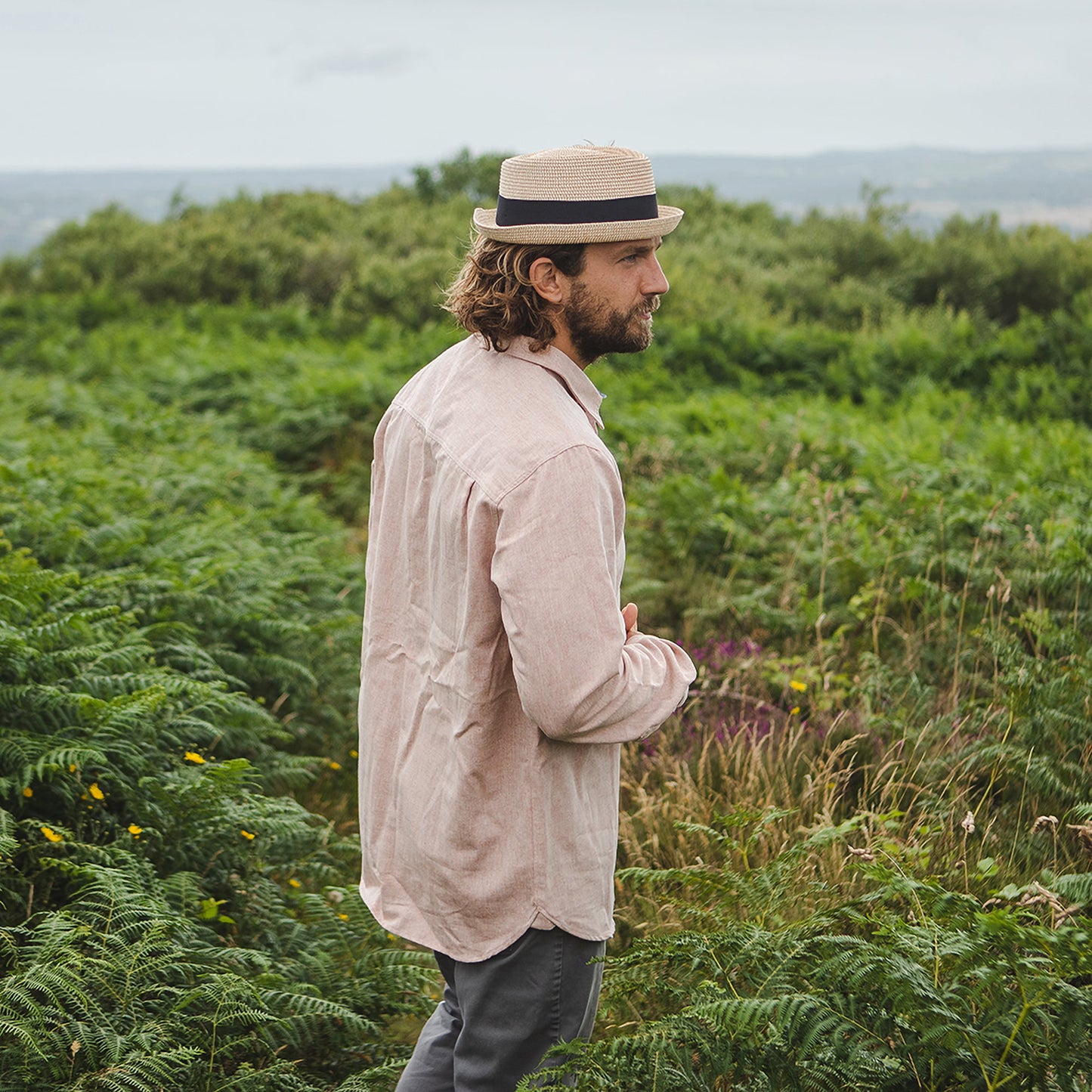 Diamond Crown Toyo Braided Pork Pie Hat - Natural