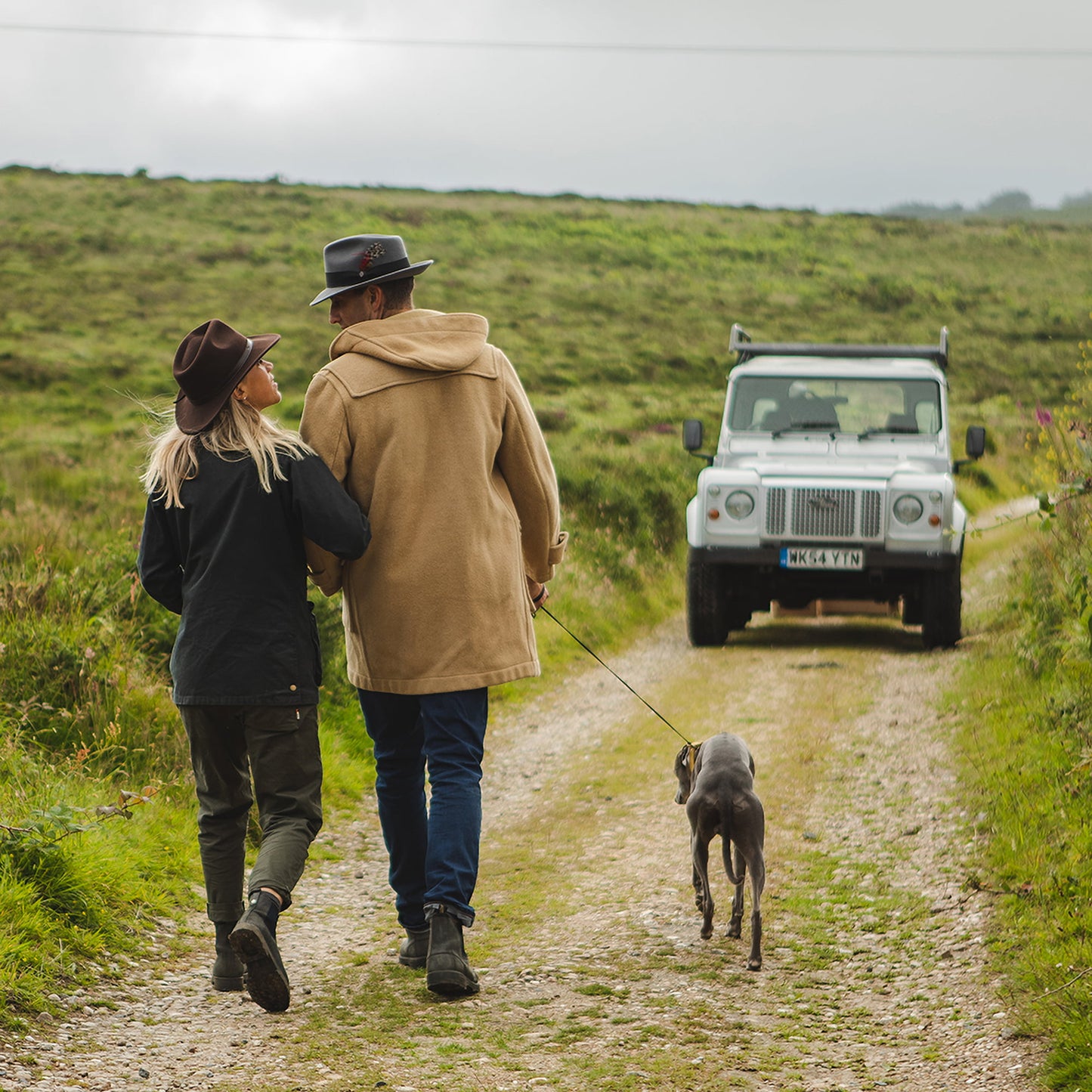 Crushable C-Crown Wool Felt Fedora Hat - Grey