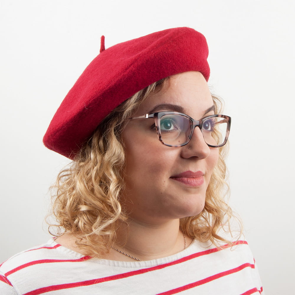 Wool Beret - Red