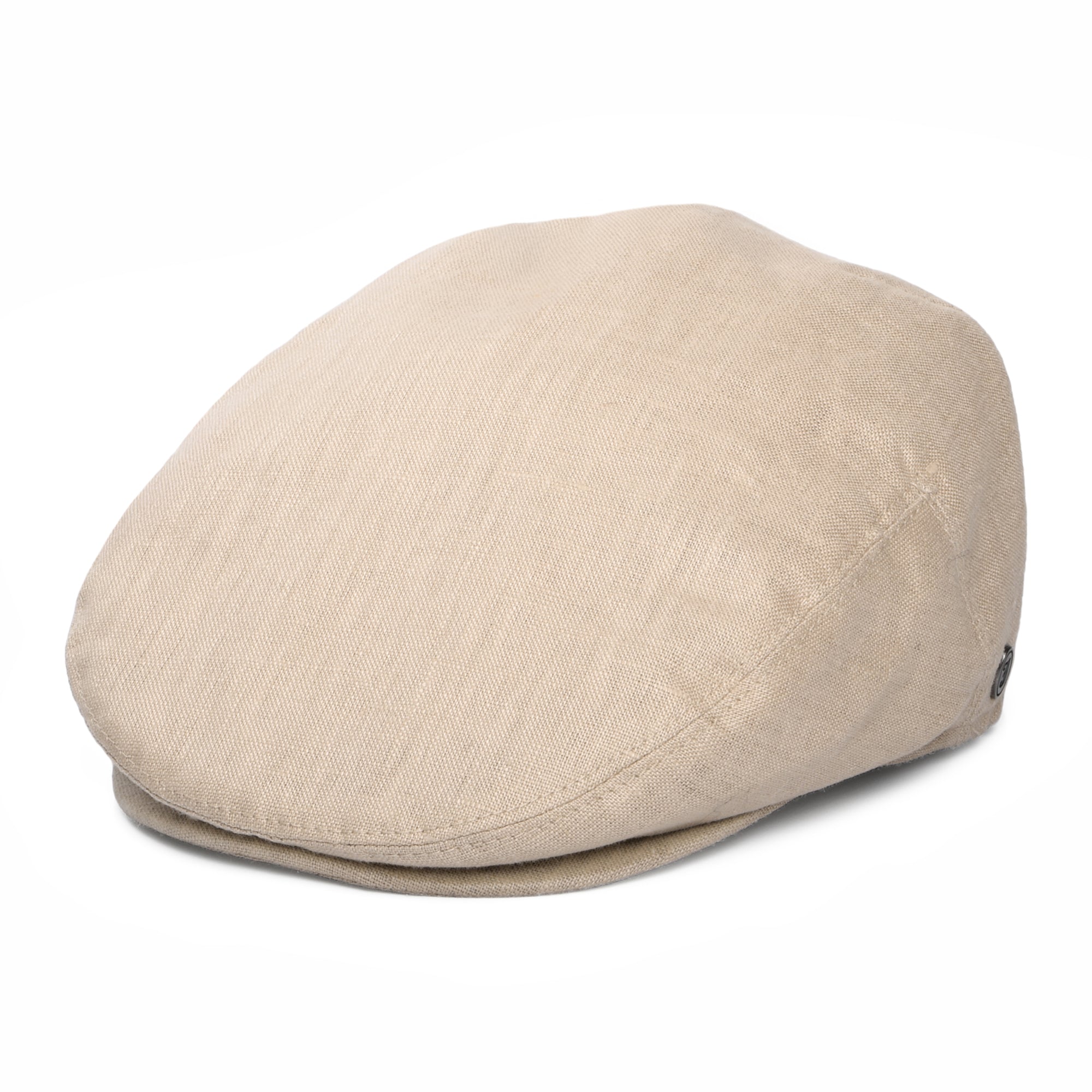 Linen Flat Cap Natural – Jaxon James - Main Image