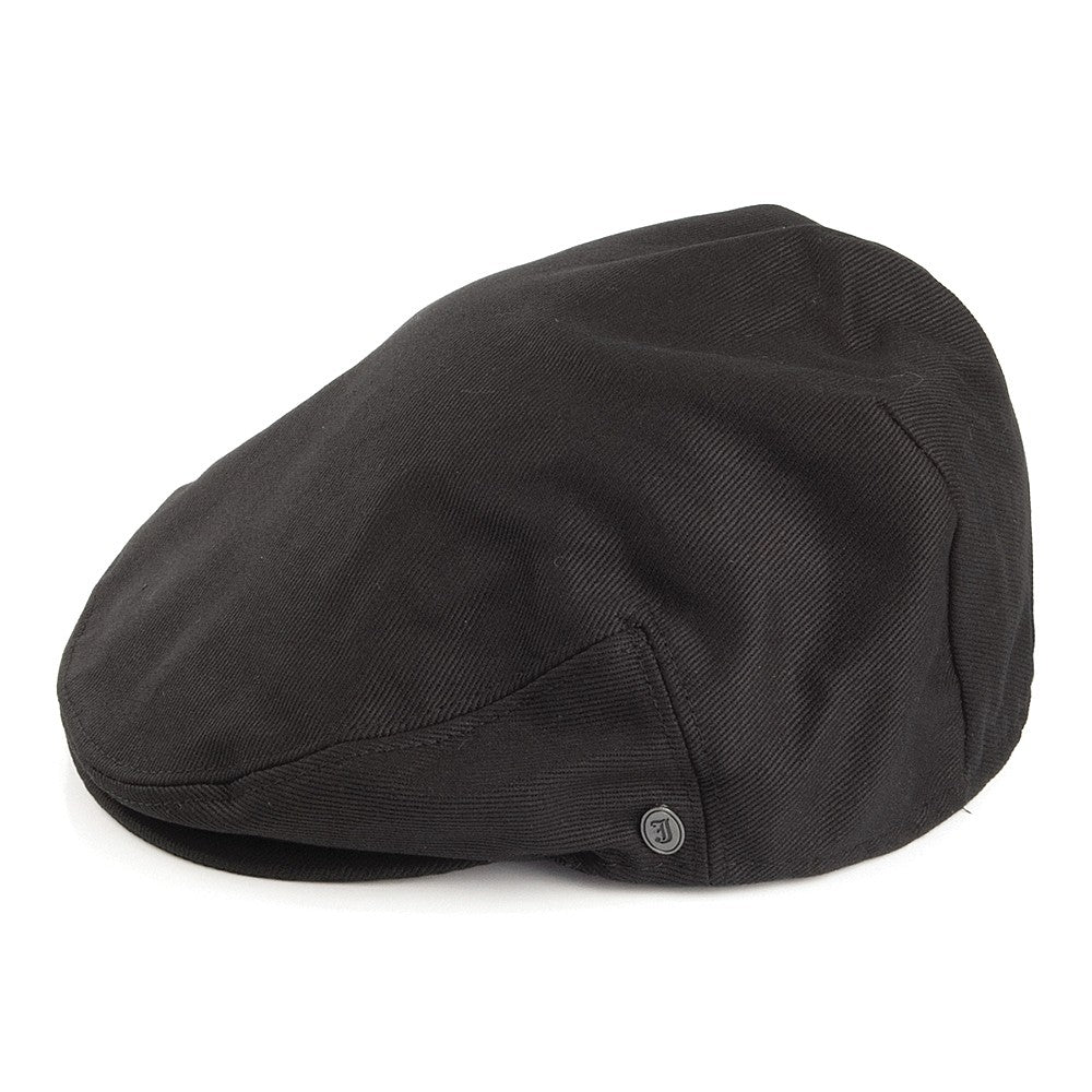 Cotton Flat Cap - Black