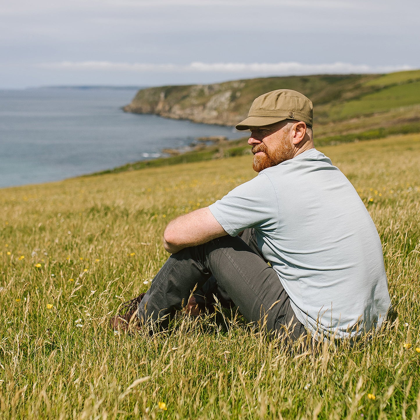 Herringbone Army Cap - Olive