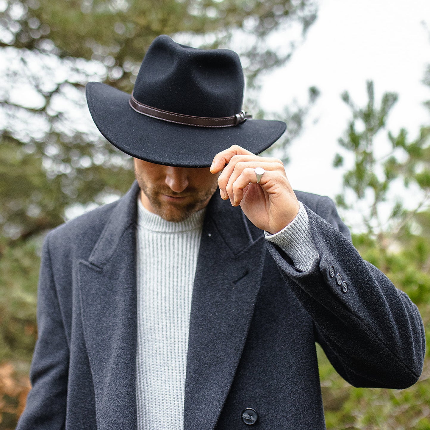 Crushable Outback Hat Black Wholesale Pack