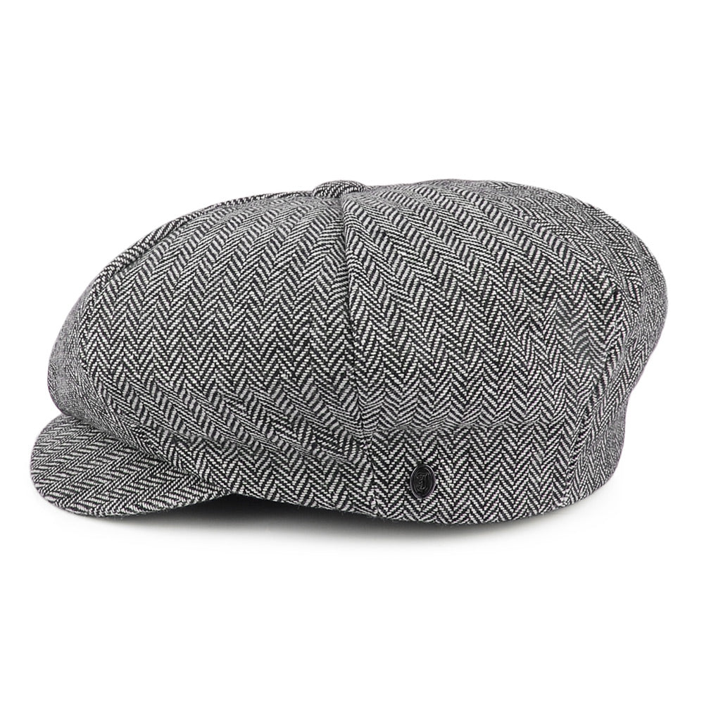 Herringbone Big Apple Cap Grey Wholesale Pack