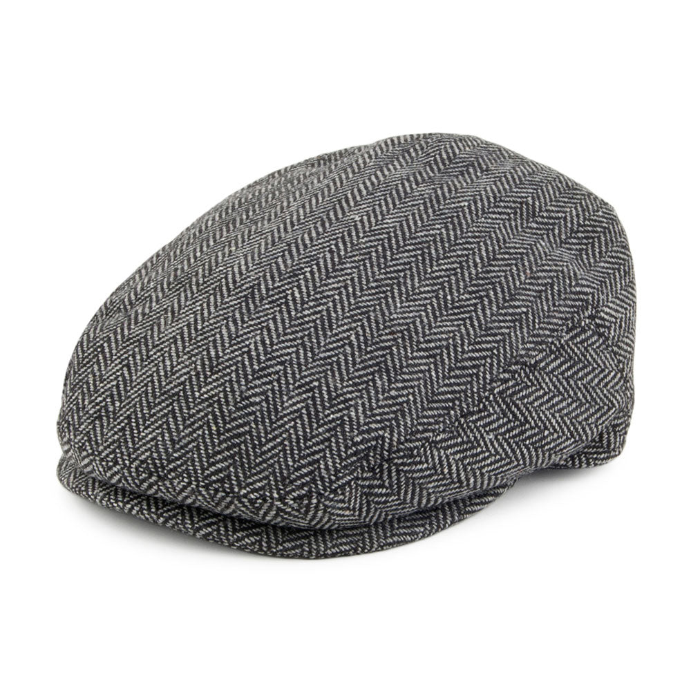 Jaxon James Baby Herringbone Newsboy Cap Charcoal