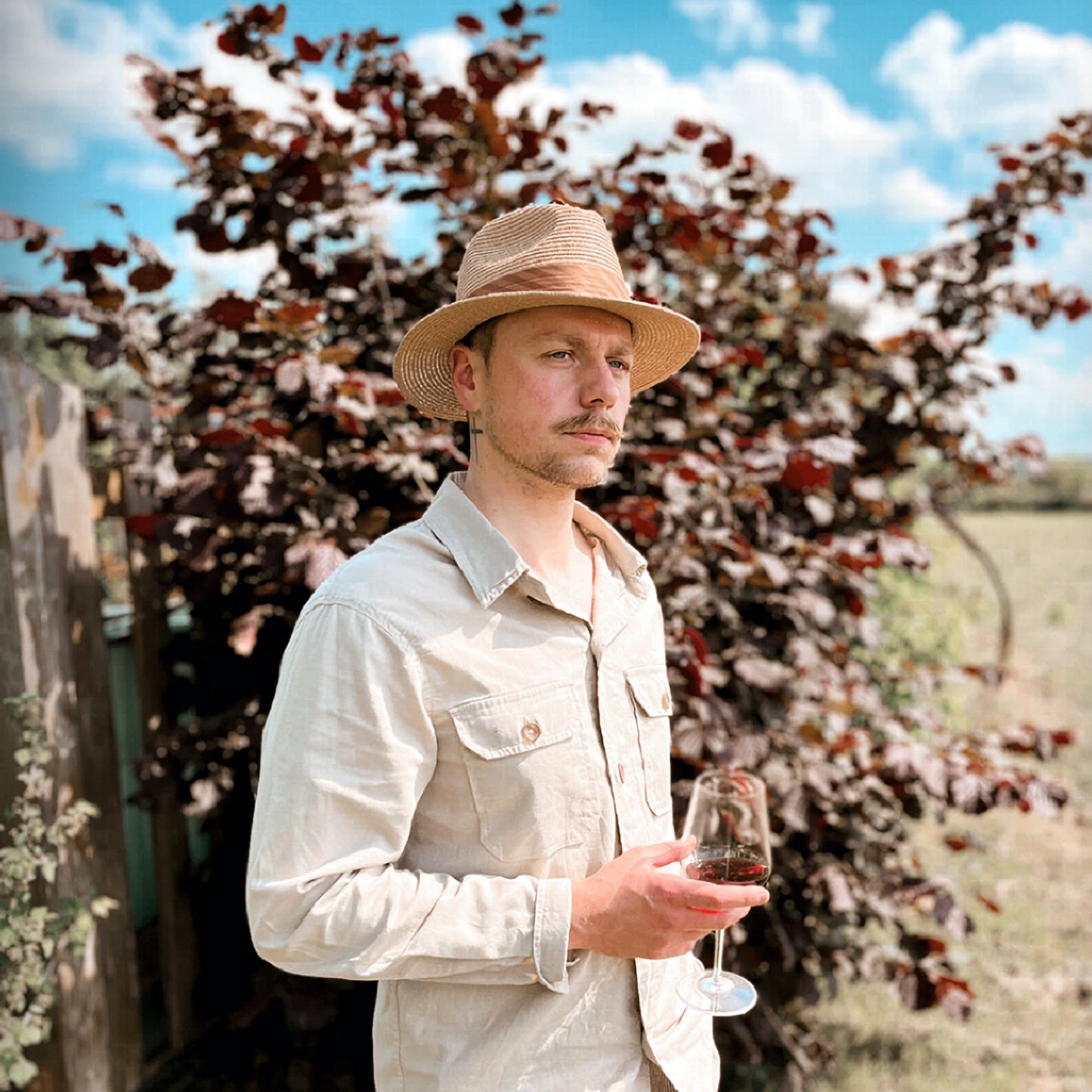 Toyo Braided Fedora - Cappuccino