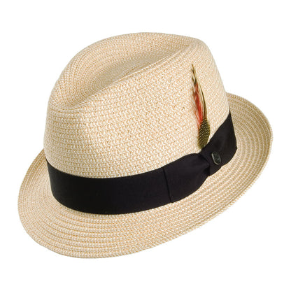 Toyo Straw Trilby Hat - Natural