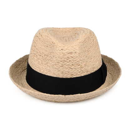 Saybrook Raffia Trilby Hat - Natural