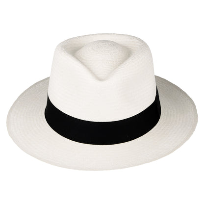 C-Crown Panama Fedora Hat - Bleach