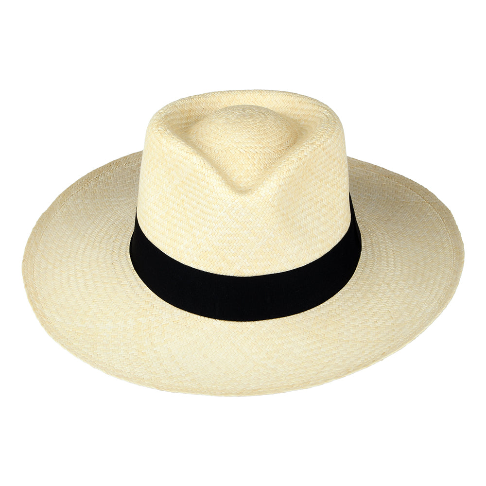 C-Crown Panama Fedora Hat - Natural