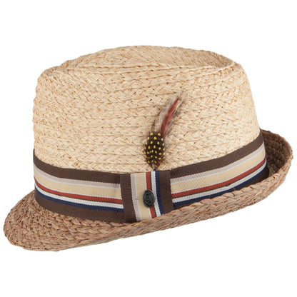 Trinidad Straw Trilby Hat - Natural