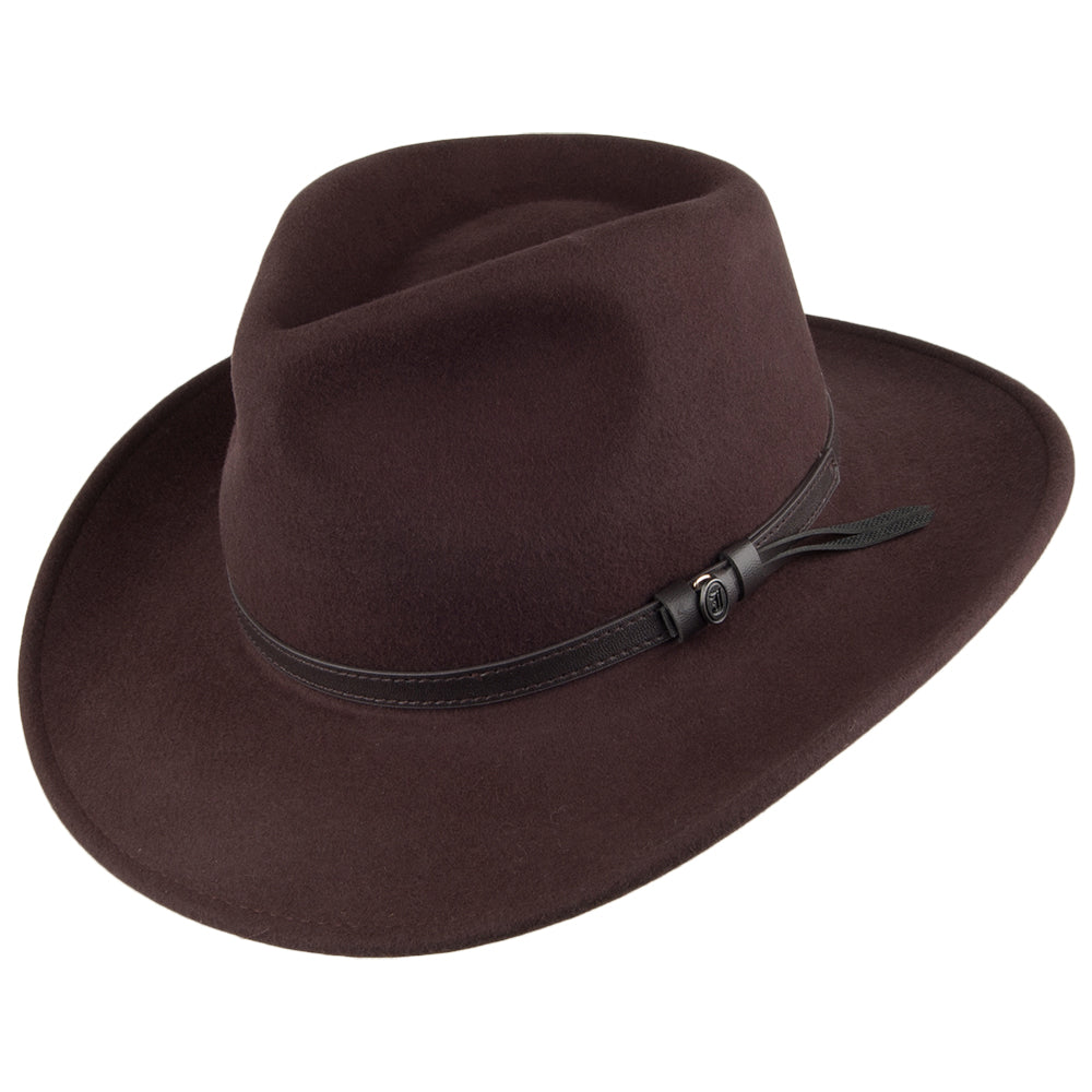 Crushable Outback Hat - Brown