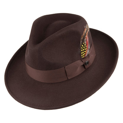 Ford Fedora Hat - Brown