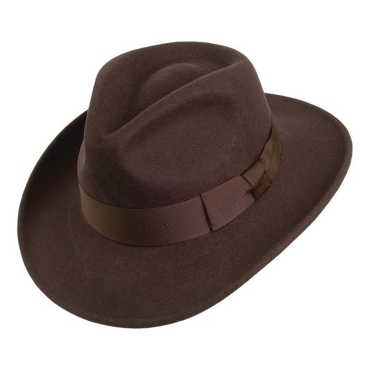 Ford Fedora Hat - Brown