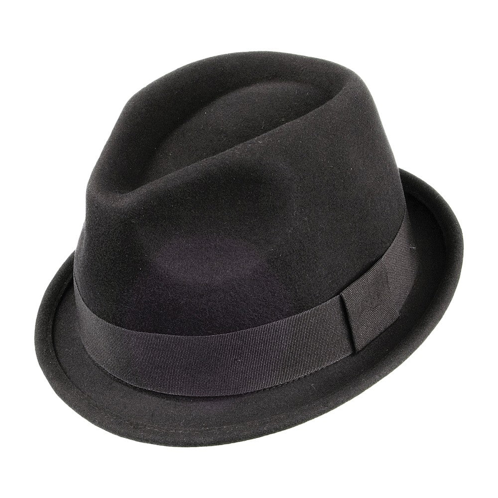 Dekker Crushable Trilby Hat - Black