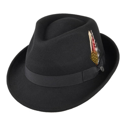 Detroit Trilby Hat - Black