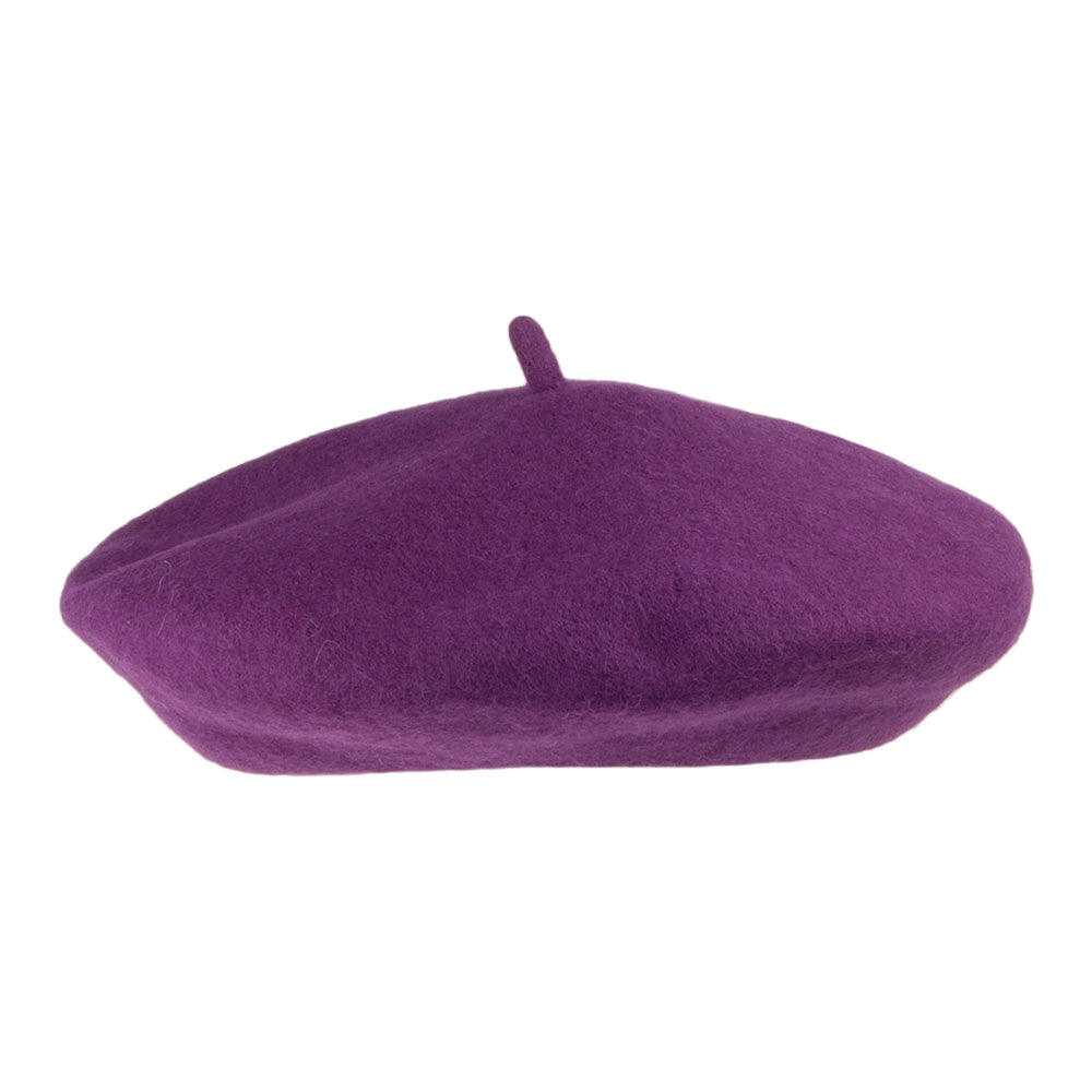 Wool Beret - Purple