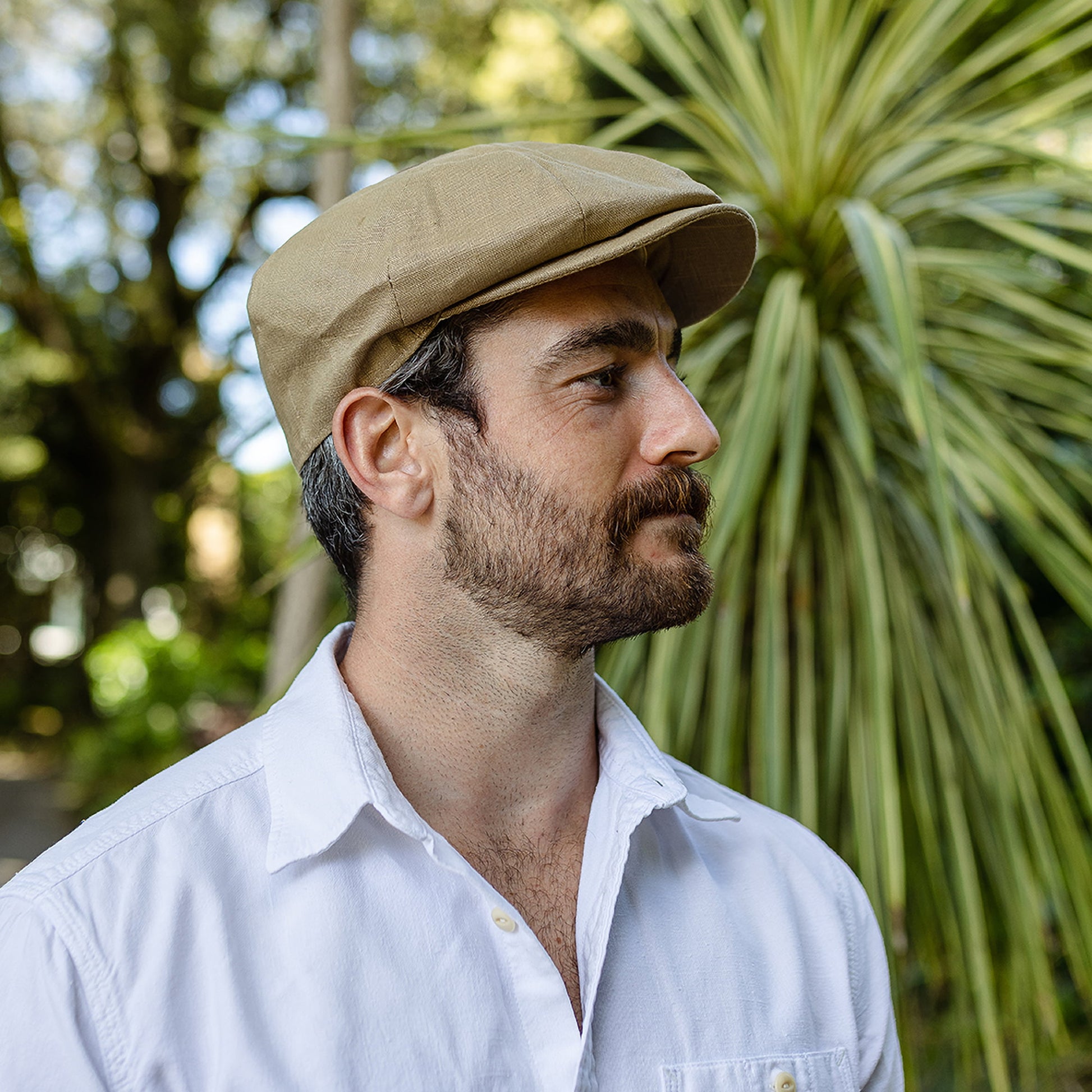 Linen Newsboy Cap Camel – Jaxon James