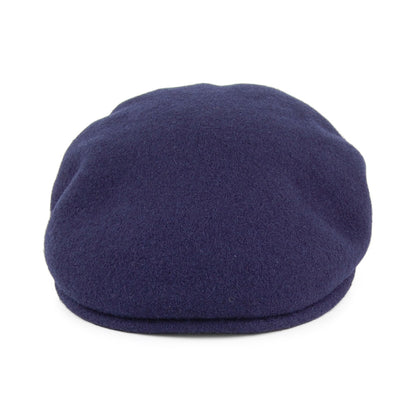 Classic Wool Flat Cap - Navy Blue