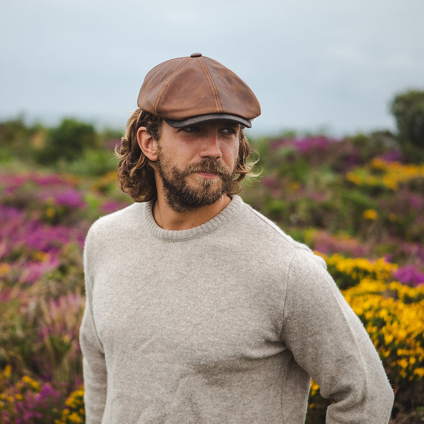 Fulton Leather Flat Cap Brown – Jaxon James