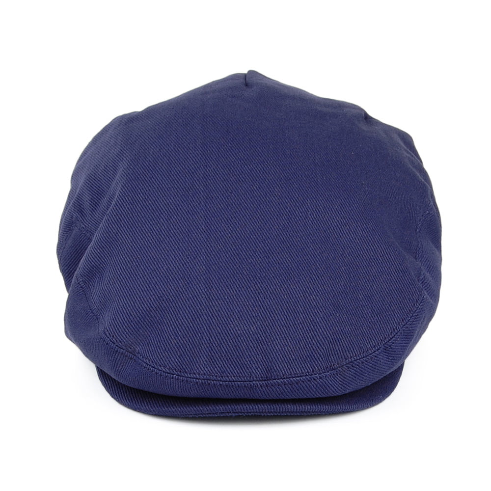 Cotton Flat Cap - Dark Blue