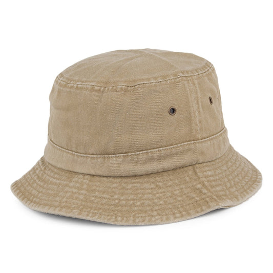 Packable Cotton Bucket Hat - Khaki