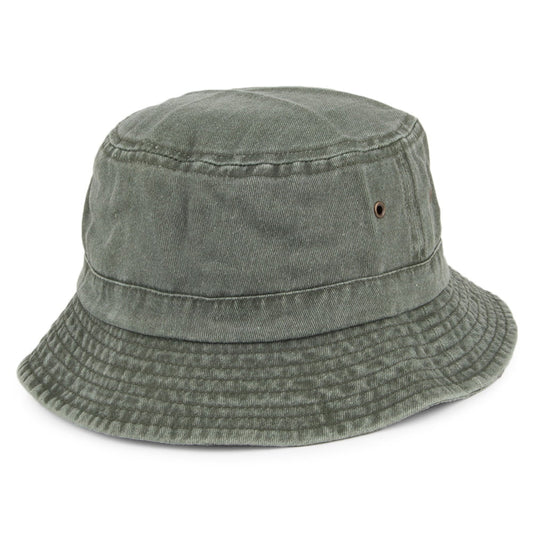 Packable Cotton Bucket Hat - Olive