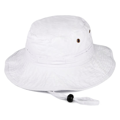 Cotton Packable Boonie Hat - White