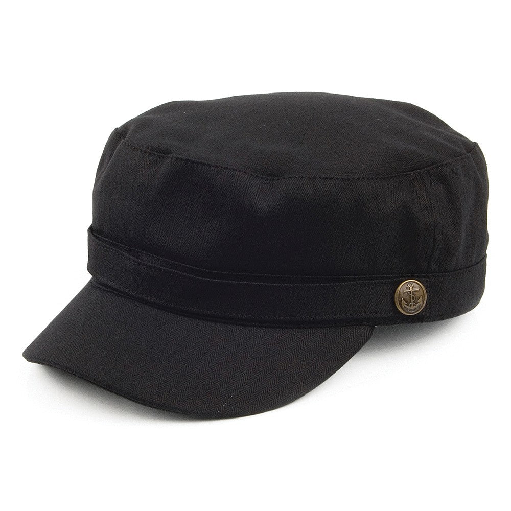Herringbone Army Cap - Black