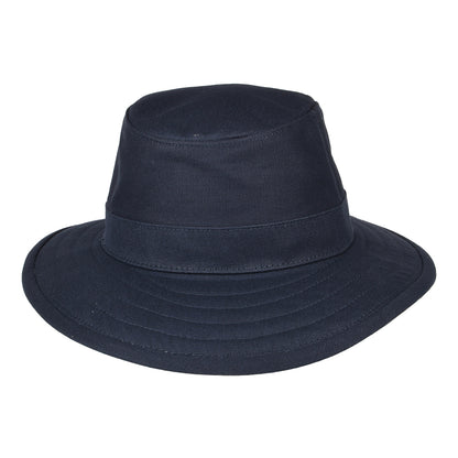 Cotton Canvas Packable Sun Hat - Navy Blue