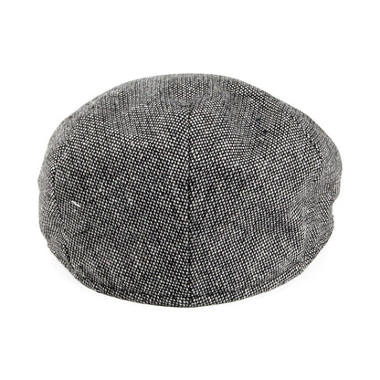 Marl Tweed Flat Cap Black Wholesale Pack