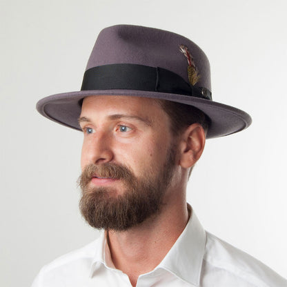 Crushable C-Crown Fedora Grey Wholesale Pack