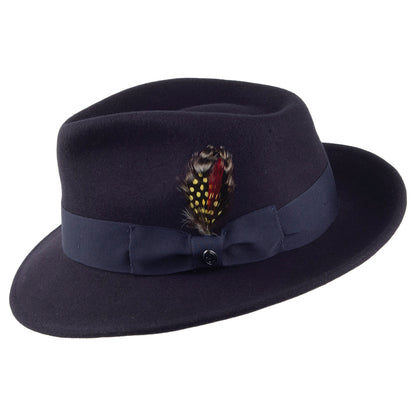 Crushable C-Crown Fedora Navy Wholesale Pack