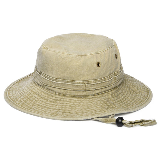 Packable Cotton Boonie Hat - Khaki - Wholesale Pack