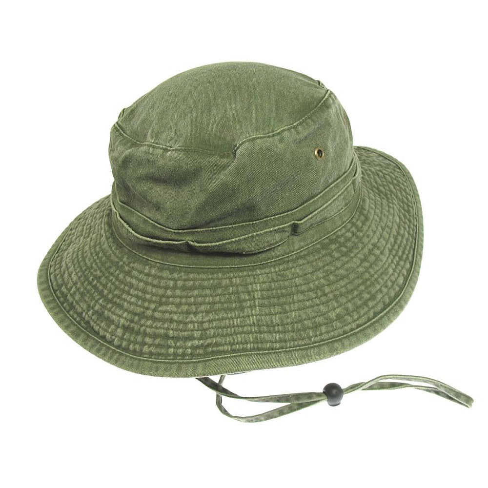Packable Cotton Boonie Hat - Olive - Wholesale Pack