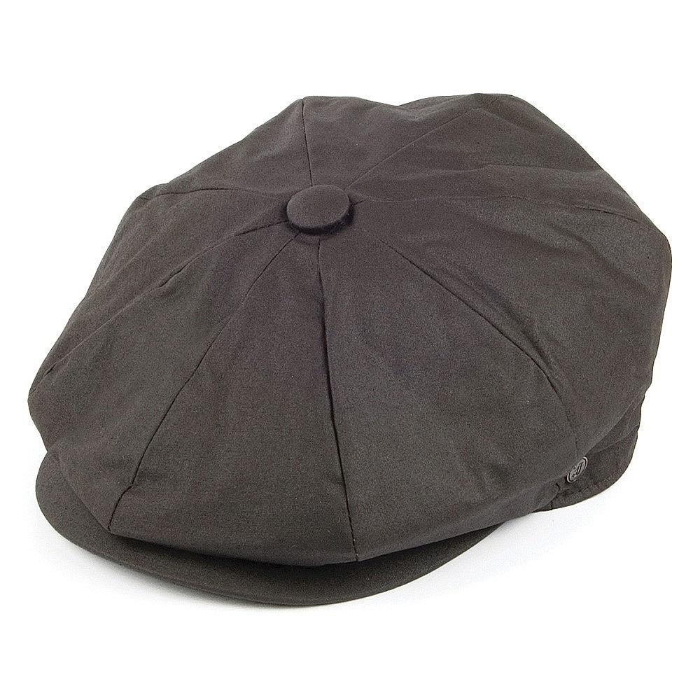 Oilcloth Newsboy Cap Brown Wholesale Pack