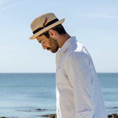 Toyo Straw Trilby Hat Natural Wholesale Pack