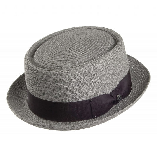 Toyo Braided Pork Pie Hat Grey Wholesale Pack