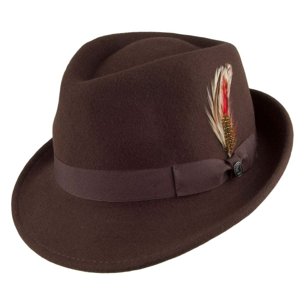 Detroit Trilby Hat Brown Wholesale Pack