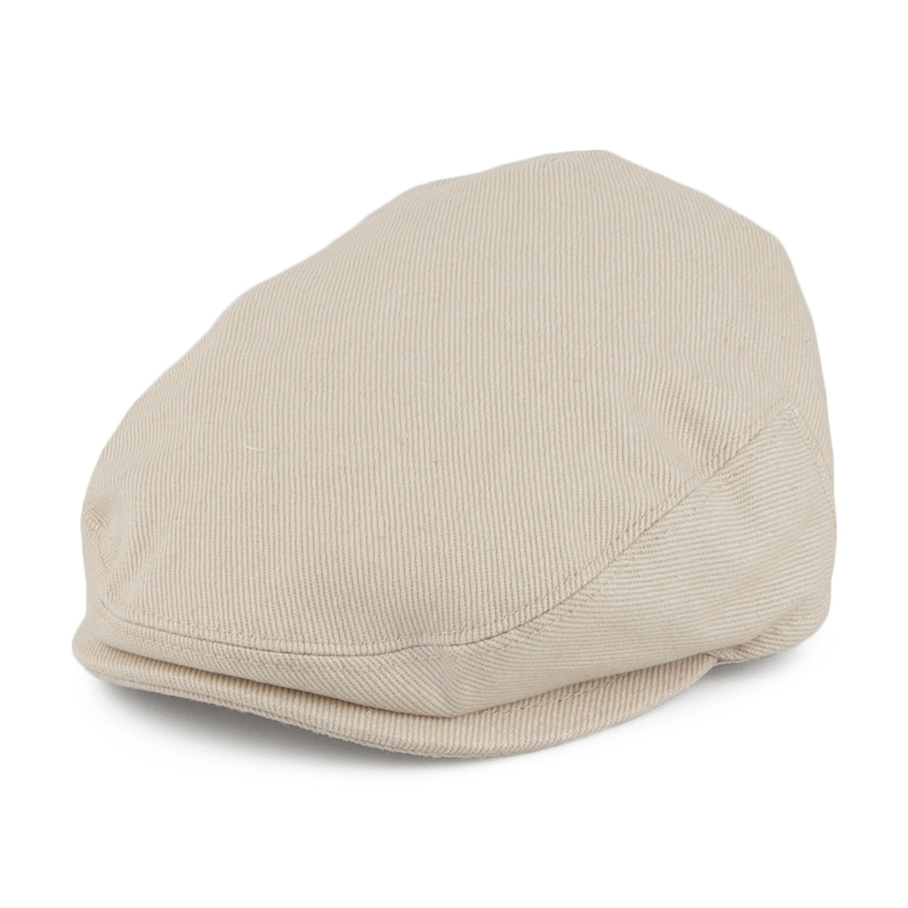 Baby Cotton Flat Cap Beige Wholesale Pack
