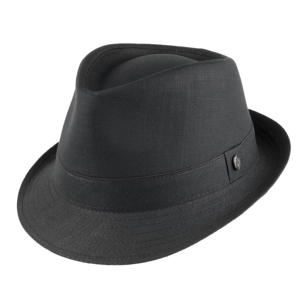 Cotton Trilby Hat Black Wholesale Pack