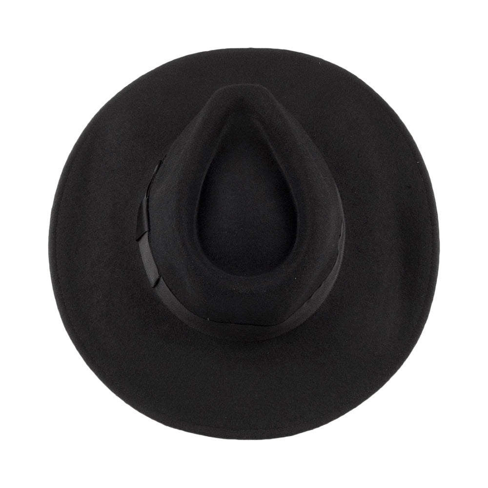 Hats The Author Wide Brim Fedora Hat Black Wholesale Pack